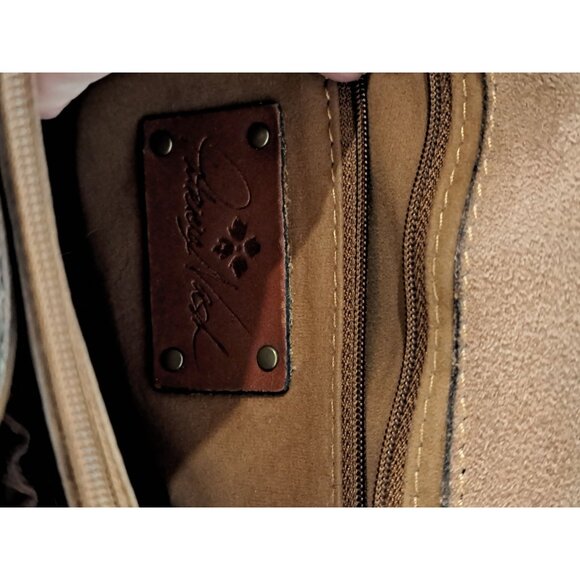 Patricia Nash Floral Leather Wristlet Clutch Bag With Metal Clasp Purse Zip - Picture 11 of 14